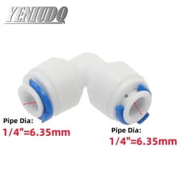1pcs RO Water Hose Connection Straight Elbow Tee Cross 1/4" 3/8" Coupling Plastic Quick Pipe Fitting Reverse Osmosis Connector