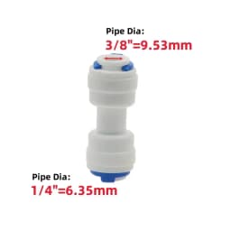 1pcs RO Water Hose Connection Straight Elbow Tee Cross 1/4" 3/8" Coupling Plastic Quick Pipe Fitting Reverse Osmosis Connector
