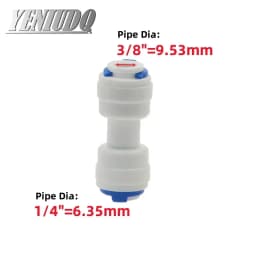 1pcs RO Water Hose Connection Straight Elbow Tee Cross 1/4" 3/8" Coupling Plastic Quick Pipe Fitting Reverse Osmosis Connector