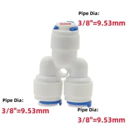1pcs RO Water Hose Connection Straight Elbow Tee Cross 1/4" 3/8" Coupling Plastic Quick Pipe Fitting Reverse Osmosis Connector