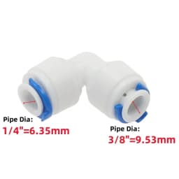 1pcs RO Water Hose Connection Straight Elbow Tee Cross 1/4" 3/8" Coupling Plastic Quick Pipe Fitting Reverse Osmosis Connector