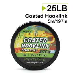 1PC 5m Carp Fishing Line Hook Link Carp Coated Hooklink Braid Line for Hair Rig 15IB 25IB 35IB Carp Coarse Fishing Tackle