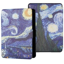 Auto Sleep/Wake 6 inch E-book Reader Case Shockproof Ultra Slim Funda Soft PU Leather Smart Folio Cover for KoBo Clara HD 2018