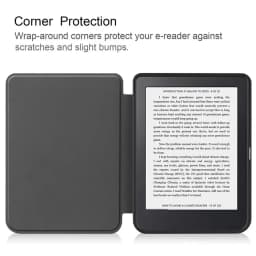 Auto Sleep/Wake 6 inch E-book Reader Case Shockproof Ultra Slim Funda Soft PU Leather Smart Folio Cover for KoBo Clara HD 2018