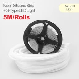6/8mm 5M/Rolls DIY Separate Silicone Neon Strip 120Leds S-Bendable Newly Flexible Led Tape For LED Neon Sign Waterproof IP67