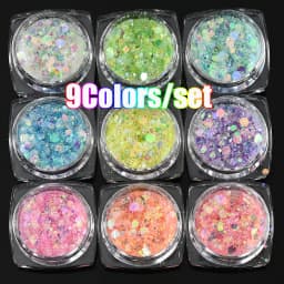 24 Boxes 3D Flocking Velvet Powder Villus Powder for Nail Art Decoration Nail Art Glitter Velvet Flocking Powder 2.5ml/Box BPB11