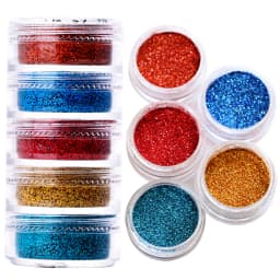 24 Boxes 3D Flocking Velvet Powder Villus Powder for Nail Art Decoration Nail Art Glitter Velvet Flocking Powder 2.5ml/Box BPB11