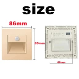 PIR Motion Detector Sensor Led Stair Light Infrared Human Induction Lamp Recessed Steps Ladder Staircase Bedroom Night Light