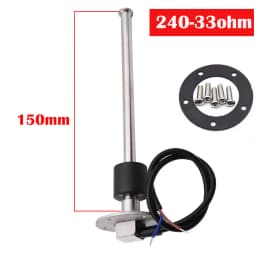 Car Boat Fuel/Water Level Sensor For 0-190ohm/240-33ohm Fuel Level Meters Marine Water Level Gauge Sensor Sender Unit For 9-32V