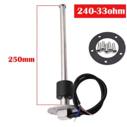 Car Boat Fuel/Water Level Sensor For 0-190ohm/240-33ohm Fuel Level Meters Marine Water Level Gauge Sensor Sender Unit For 9-32V