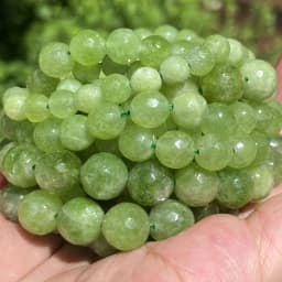 Natural Rubys Chalcedony Jades Stone Beads Faceted Round Loose Spacer For Jewelry Making DIY Bracelet Handmade 4/6/8/10/12mm