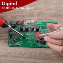 JCD 908U Electric Soldering Iron 80W 220V/110V With Switch Multi-function Button Adjustable Temperature Iron Welding Tools