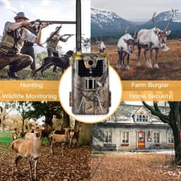 Wildlife Trail Camera Photo Traps Night Vision 2G SMS MMS SMTP Email Cellular Hunting Cameras HC900M Surveillance