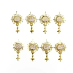 Catholic Bible Supplies JHS Card Insertion Decoration JHS Holy Grail Pendant Party Wedding Baptism Supplies Religious Jewelry