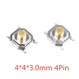 50PCS Tact Switch Silicone Button Micro Switch 3*4*2mm 3x6x4.3mm 2Pin 3x6x2.5mm 4*4*1.5mm SMD 4 Feet