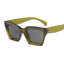 New Fashion Woman Luxury Brand Square Sunglasses Ladies Vintage Oversized Sun Glasses Female Big Frame Uv400 Shades Black