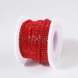 RESEN New Arrival Colorful Rhinestone Chains Dense Fancy Chain Apparel Sewing Glass Rhinestone Cup Chain With Colorful base