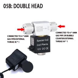 ZRDR Aquarium Co2 Solenoid Valve Regulator 110V-220V Low Temperature Co2 Aquarium Fish Tank Electric Magnetic Valve EU US DC12V