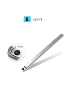 TASP Carbide Insert Cutter Woodturning Tool Swan Neck Wood Turning Chisel Blade & Aluminum Handle for Woodworking Lathe Machine