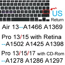 Keyboard Cover for Macbook Air 13 M5 M3 15 Pro 14 M5 13 M2 16 M4 12 Neo Silicone Protector Skin Case A3427 A3449 A448 A3404