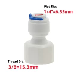 Fit for 1/4" 3/8" OD Tube Pushfit To BSP Female Thread Pipe Quick Connector Fitting Aquarium Reverse Osmosis RO Water Dispenser