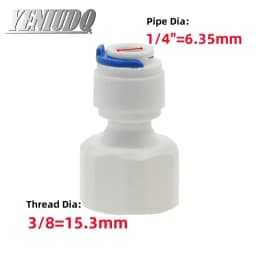 Fit for 1/4" 3/8" OD Tube Pushfit To BSP Female Thread Pipe Quick Connector Fitting Aquarium Reverse Osmosis RO Water Dispenser