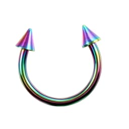 1PC Hot Sale Nose Horseshoe Ring Nose Septum Ring G23 Titanium Circular Piercing Ear Cartilage Tragus Body Jewelry Piercing