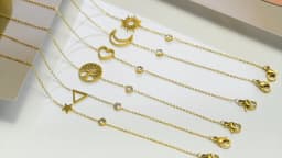 Women Minimalism Thin Chain Cross Crescent Moon Star Bracelet, Stainless Steel Female Adjustable Link Stacked Layered