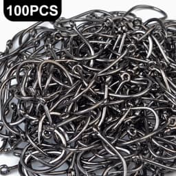 NGB 100/50pcs/lot High Carbon Fishing Hook 1#-12# ISEAMA With Eye Carp Catfish Anzol Peche Japan Tackle Fishing