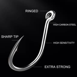NGB 100/50pcs/lot High Carbon Fishing Hook 1#-12# ISEAMA With Eye Carp Catfish Anzol Peche Japan Tackle Fishing