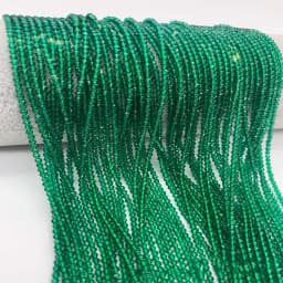YoZuSmily 1 Strand 1X2mm Small Beads 32 Faceted Crystal Glass Rondel Spacer Beads for Jewelry Making Diy Accessory Little Beads