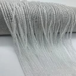 YoZuSmily 1 Strand 1X2mm Small Beads 32 Faceted Crystal Glass Rondel Spacer Beads for Jewelry Making Diy Accessory Little Beads