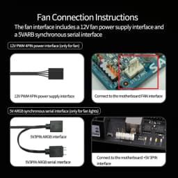TEUCER FD200 200mm ARGB Computer Case Fan 5V 3PIN LED Cooling Fans Desktop PC Case Accessories