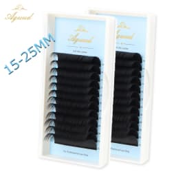 AGUUD 8-25mm Classic Eyelashes Extensions Long Lash Faux Mink Russian 20-25mm Mix Individual Lash Russian Silk Lower Lash Cilios
