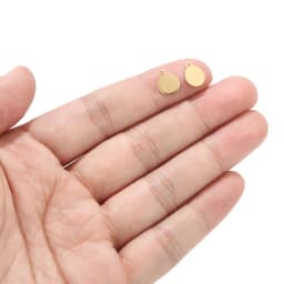 100pcs Gold/Rose Gold 6mm/8mm/10mm Stainless Steel Blank Stamping Dog Tags Charms Personalized with Any Words