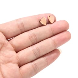 100pcs Gold/Rose Gold 6mm/8mm/10mm Stainless Steel Blank Stamping Dog Tags Charms Personalized with Any Words