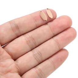 100pcs Gold/Rose Gold 6mm/8mm/10mm Stainless Steel Blank Stamping Dog Tags Charms Personalized with Any Words