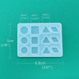 SNASAN Cute Beads Cube Triangle Silicone Mold For Jewelry Earrings Pendant Making Resin UV Epoxy Resin Molds Crafts DIY Tool
