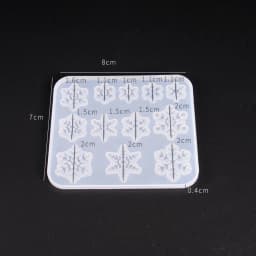 SNASAN Cute Beads Cube Triangle Silicone Mold For Jewelry Earrings Pendant Making Resin UV Epoxy Resin Molds Crafts DIY Tool
