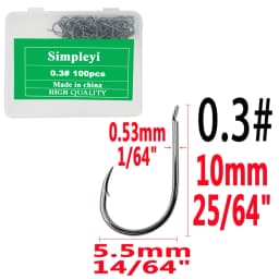 100pcs/1box Fishing Hooks Set High Carbon Steel Single Fishhook Fly Fishing Jip Barbed Carp Hooks Sea Tackle Accessories Tool