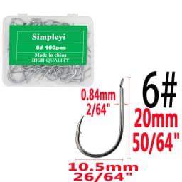 100pcs/1box Fishing Hooks Set High Carbon Steel Single Fishhook Fly Fishing Jip Barbed Carp Hooks Sea Tackle Accessories Tool