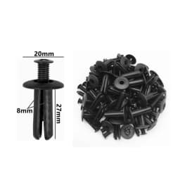 60Pcs 5mm 6mm 7mm 8mm 9mm 10mm Hole Car Bumper Rivet Fastener Auto Fender Trim Panel Screw Clips For Honda Nissan Toyota Hyundai