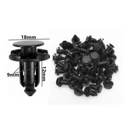 60Pcs 5mm 6mm 7mm 8mm 9mm 10mm Hole Car Bumper Rivet Fastener Auto Fender Trim Panel Screw Clips For Honda Nissan Toyota Hyundai