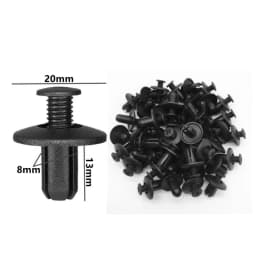 60Pcs 5mm 6mm 7mm 8mm 9mm 10mm Hole Car Bumper Rivet Fastener Auto Fender Trim Panel Screw Clips For Honda Nissan Toyota Hyundai