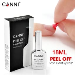 CANNI 18ml TPO Free Long Wear No-wipe Bright Topcoat Peeloff Base Coat 5g Crystal Magnetic Cat Eye Gel Sparkling Glitter Varnish
