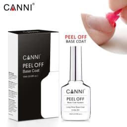 CANNI 18ml TPO Free Long Wear No-wipe Bright Topcoat Peeloff Base Coat 5g Crystal Magnetic Cat Eye Gel Sparkling Glitter Varnish