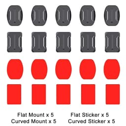 Flat Curved Adhesive Mounts Sticker Mount for GoPro Hero 8 11 Black 7 Xiaomi Yi 4K Mijia SJCAM Action Camera Go Pro Accessories