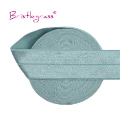 BRISTLEGRASS 2 5 10 Yard 1" 25mm Solid Shiny FOE Fold Over Elastics Spandex Satin Band Headband Underwear Dress Sewing Lace Trim