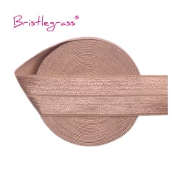 BRISTLEGRASS 2 5 10 Yard 1" 25mm Solid Shiny FOE Fold Over Elastics Spandex Satin Band Headband Underwear Dress Sewing Lace Trim