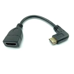 New1080P Mini HDTV Male Up Down Right Left 90 Angled angle to HDMI-compatible Female Converter Adapter M-F Extension Adapter